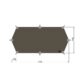 TARP WING 1LT – Toile Tatonka en polyamide/silicone – 315 x 140 cm – Vert SGO - Vue principale
