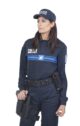 Polo bleu Police Municipale manches longues maille DSW - Vue principale