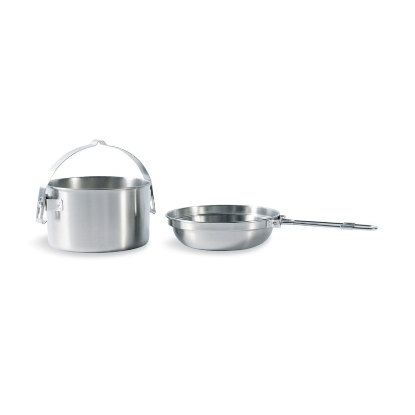 KETTLE – Casserole avec poêle intégré Tatonka – 1L – Acier inox - Vue principale