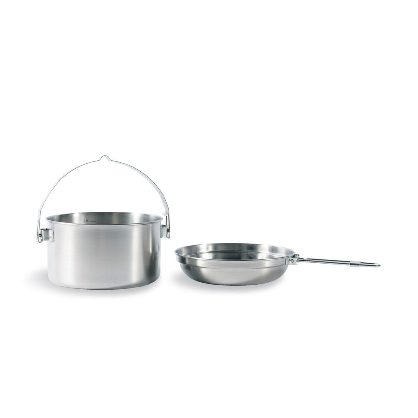 KETTLE – Casserole avec poêle intégré Tatonka – 1.6L – Acier inox - Vue principale