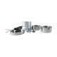 MULTI SET + A BURNER – Grand set de cuisine Tatonka avec support de cuisson – Acier inox - Vue principale