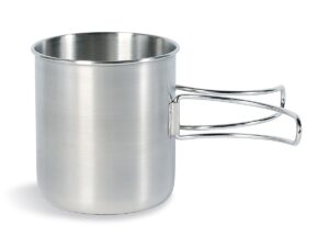 HANDLE MUG - Tasse graduée avec poignée pliante Tatonka - 600ml - Acier inox
