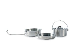 CAMP SET LARGE - Batterie de cuisine Tatonka - Casserole/Poêle/Bol - Acier inox