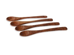 SPOON SET - Set de 4 cuillères à café Tatonka - Bois de cocotier