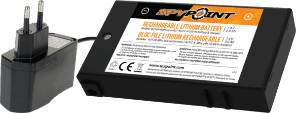 Bloc pile Rechargeable au lithium et Chargeur Spypoint