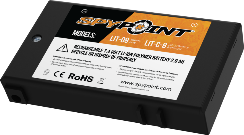 Bloc pile lithium Spypoint - Vue principale