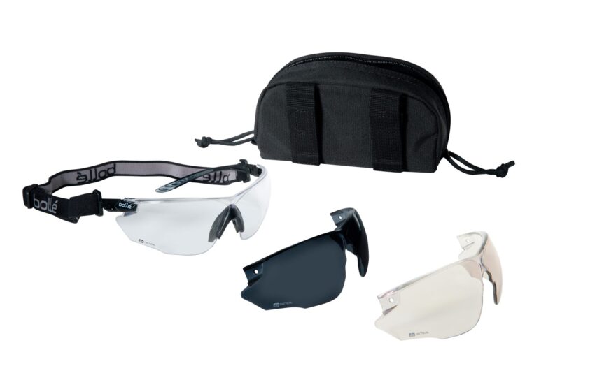 Lunette Bollé combat Noir – Ecran Incolore / fumé / esp - Vue principale