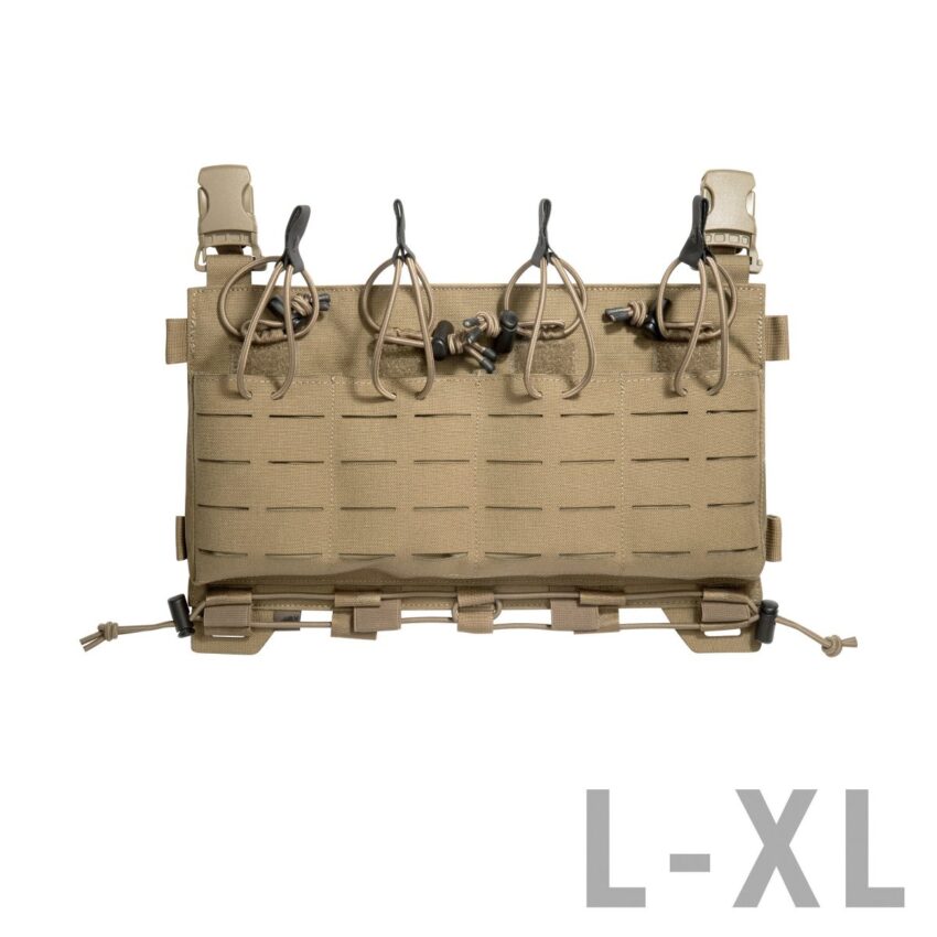 TT CARRIER MAG PANEL LC M4 – Panneau frontale MOLLE- Lasercut avec 4 porte-chargeurs - Vue principale