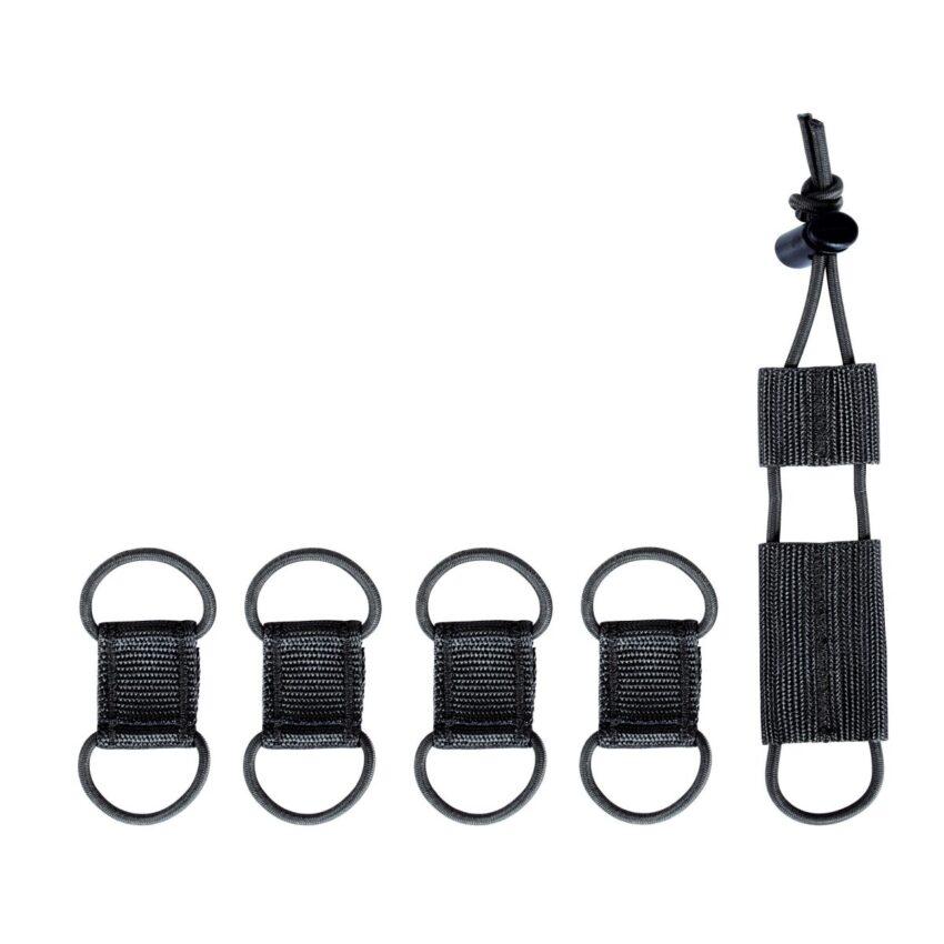 TT CABLE MANAGER SET – Set de 4 passe cable avec 1 Porte garrot – Noir - Vue principale