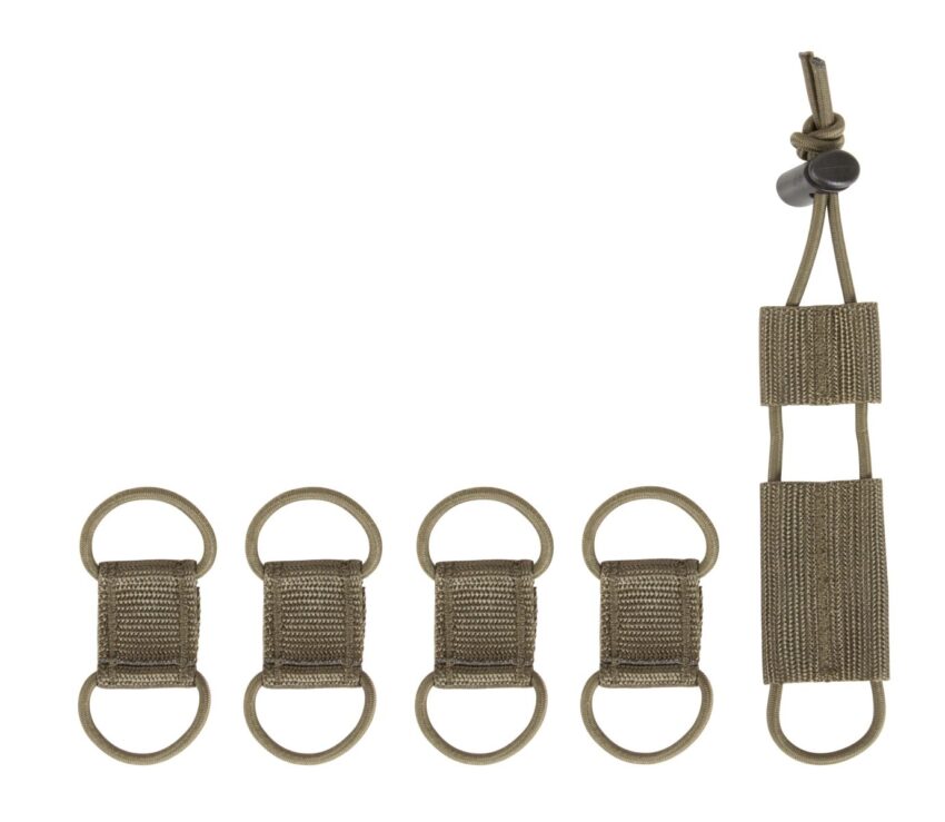 TT CABLE MANAGER SET – Set de 4 passe-câble avec 1 Porte garrot – Olive - Vue principale