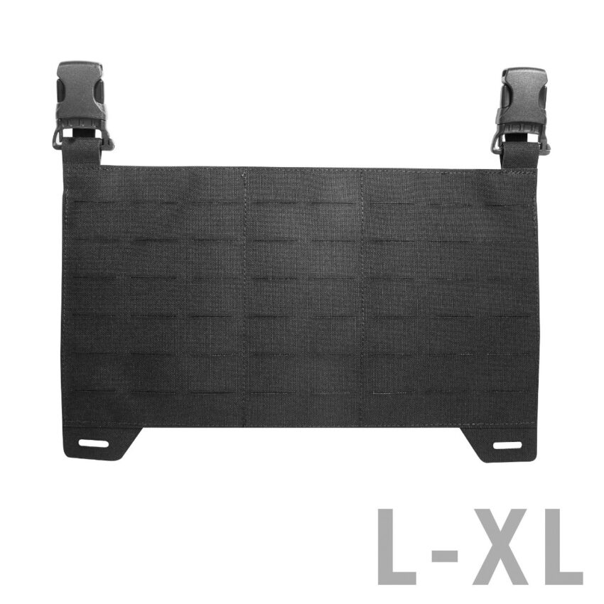TT CARRIER PANEL LC – Panneau frontale MOLLE- Lasercut pour portes-plaques – Noir - Vue principale