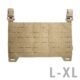 TT CARRIER PANEL LC – Panneau frontale MOLLE- Lasercut pour portes-plaques – Sable - Vue principale