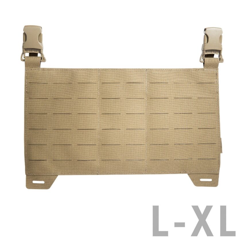 TT CARRIER PANEL LC – Panneau frontale MOLLE- Lasercut pour portes-plaques – Sable - Vue principale