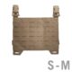 TT CARRIER PANEL LC – Panneau frontale MOLLE- Lasercut pour portes-plaques – Coyote - Vue principale