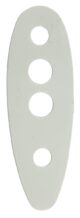 Intercalaires en plastique blanc 1,2 mm épaisseur - Vue principale