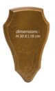 Ecusson pour trophée chevreuil ou cerf - Vue 3