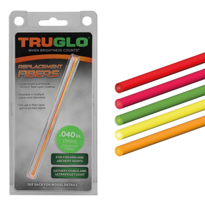 Set de 5 fibres optique fluo monocolore assorties - Vue principale