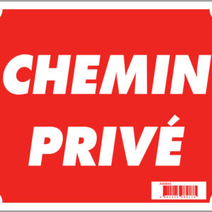 sans marque EA - Panneau ''Chemin privé'' 30 x 25 cm - aménagement du territoire & agrainoirs