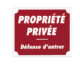 Panneau  »Propriété privée » 30 x 25 cm - Vue principale