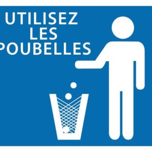sans marque EA - Panneau ''Utilisez les poubelles'' 30 x 25 cm - aménagement du territoire & agrainoirs