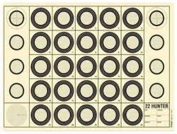 Cible Benchrest 22 Hunter 42 x 29,7 cm (A3)