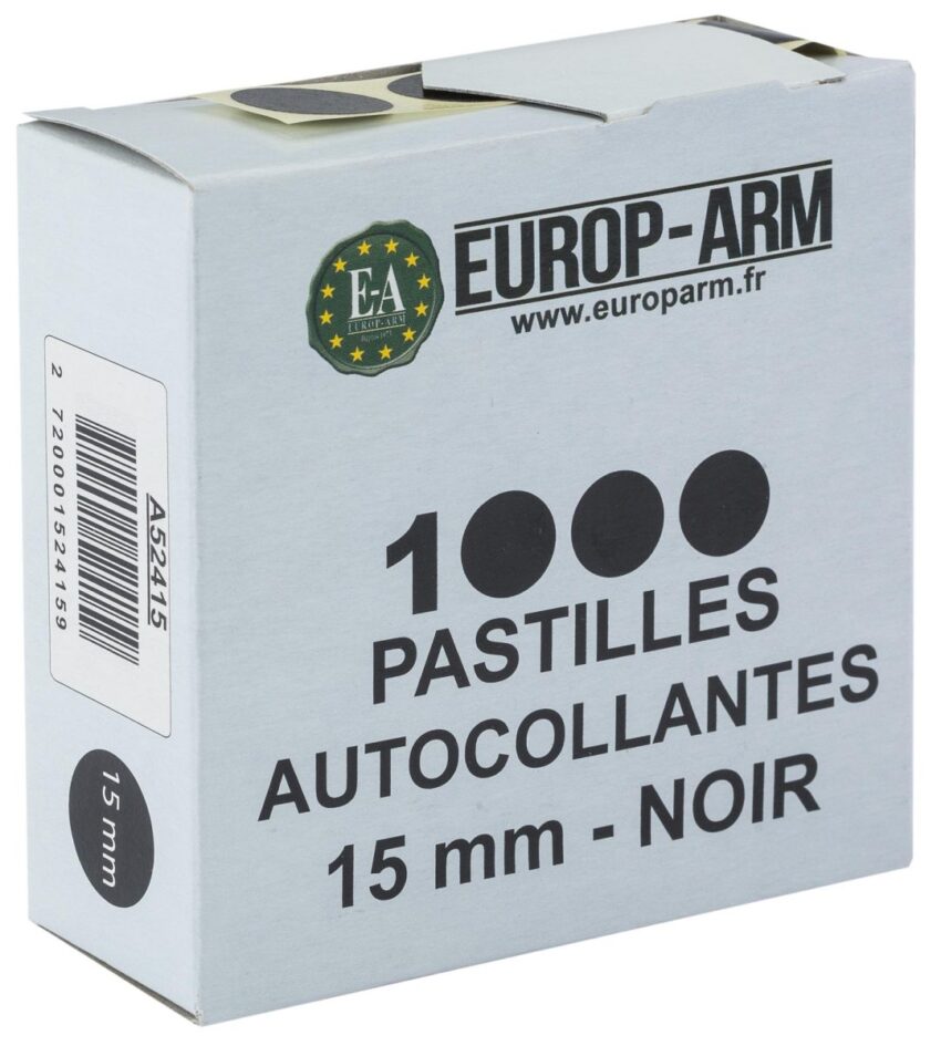 Pastilles autocollantes diam. 15 ou 19 mm - Vue principale