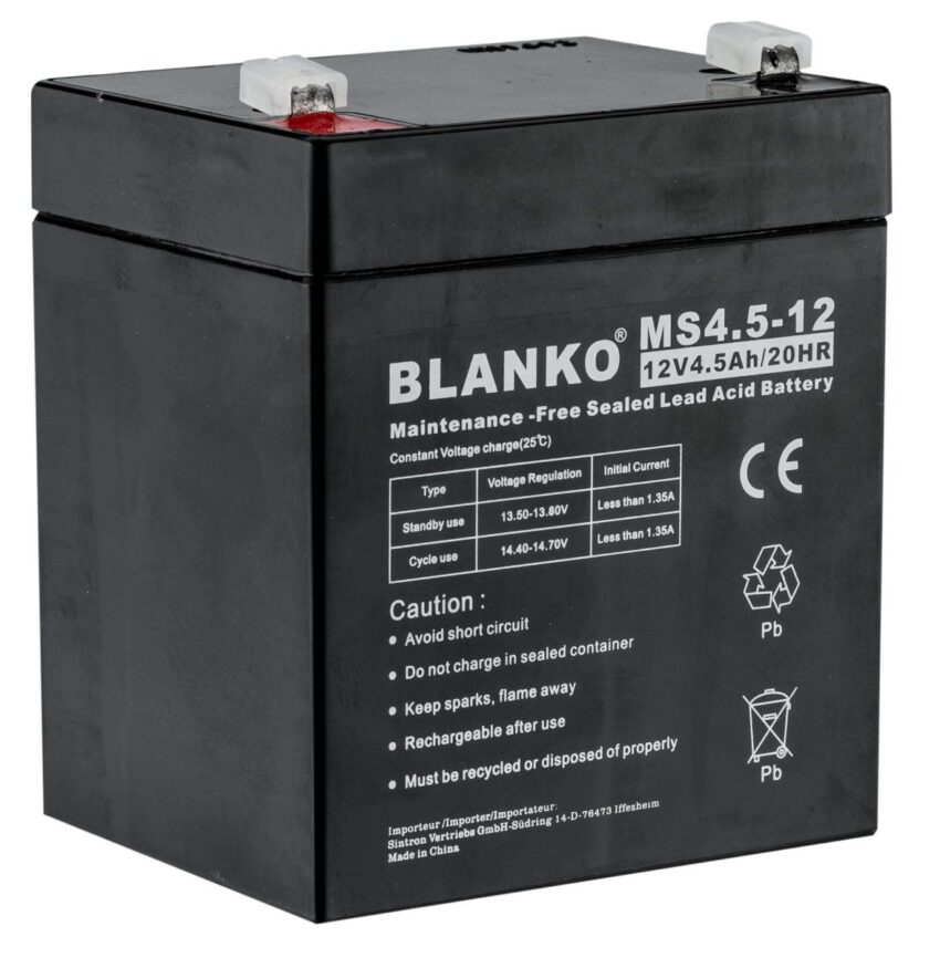 Batterie rechargeable MS4,5-12 12 volts pour agrainoir gamme feeder - Vue principale