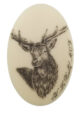 Calottes cerf aspect ivoire ou argent - Vue 1
