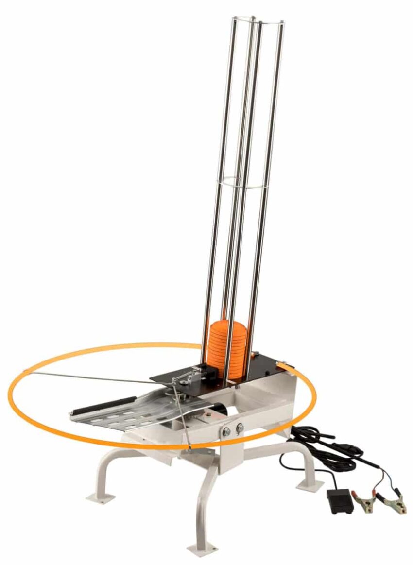 Lanceur de plateaux électrique (12 v) pour ball trap - Vue principale