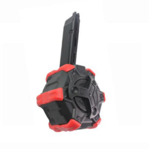 DOUBLE-BELL - Chargeur Gaz Adaptative Drum pour G17 / AAP-01 350 billes - airsoft - accessoires airsoft