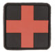 Patch PVC premier secours croix rouge 5.5 x 5.5cm - Vue principale