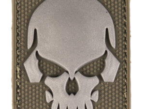 Patch PVC Tête de mort OD Green 6 x 4.5cm