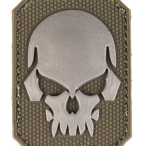 Sport Attitude - Patch PVC Tête de mort OD Green 6 x 4.5cm - airsoft - tenues & protections