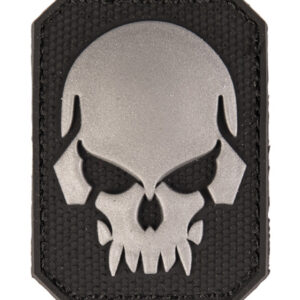 Sport Attitude - Patch PVC Tête de mort Noir 6 x 4.5cm - airsoft - tenues & protections