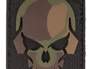 Patch PVC Tête de mort Camo 6 x 4.5cm
