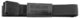 CEINTURE NOIRE BOUCLE TETE DE MORT 4CM X 130CM - Vue 1