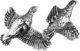 Pin’s Jack Pyke – Envolée de perdrix - Vue principale
