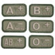 Patch PVC Groupe sanguin vert Viper - Vue principale