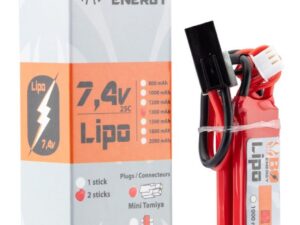 2 sticks batterie Lipo 2S 7.4V 1300mAh 25C
