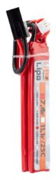 2 sticks batterie Lipo 2S 7.4V 1300mAh 25C - Vue 1