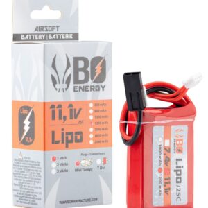 BO MANUFACTURE - 1 stick batterie Lipo 3S 11.1V 1200mAh 25C - airsoft - batterie & fusibles