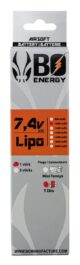 1 stick batterie Lipo 2S 7.4V 1000mAh 25C - Vue 5