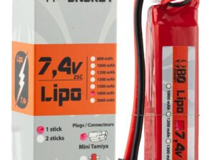 1 stick batterie Lipo 2S 7.4V 1800mAh 25C