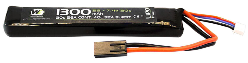 Batterie LiPo stick 7,4 v/1300 mAh - Vue principale