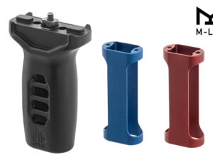 Grip Super slim M-LOK avec inserts rouge et bleu