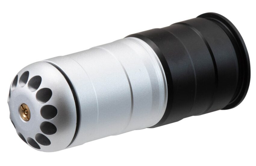 Grenade 40mm à gaz 120 BB’s Noir/Silver - Vue principale