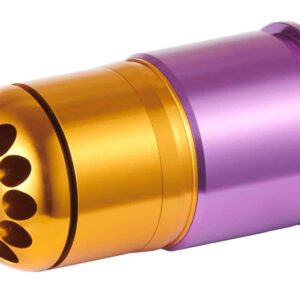Lancer Tactical - Grenade 40mm à gaz 60 BB's Violet/Orange - airsoft - répliques grenades, mines