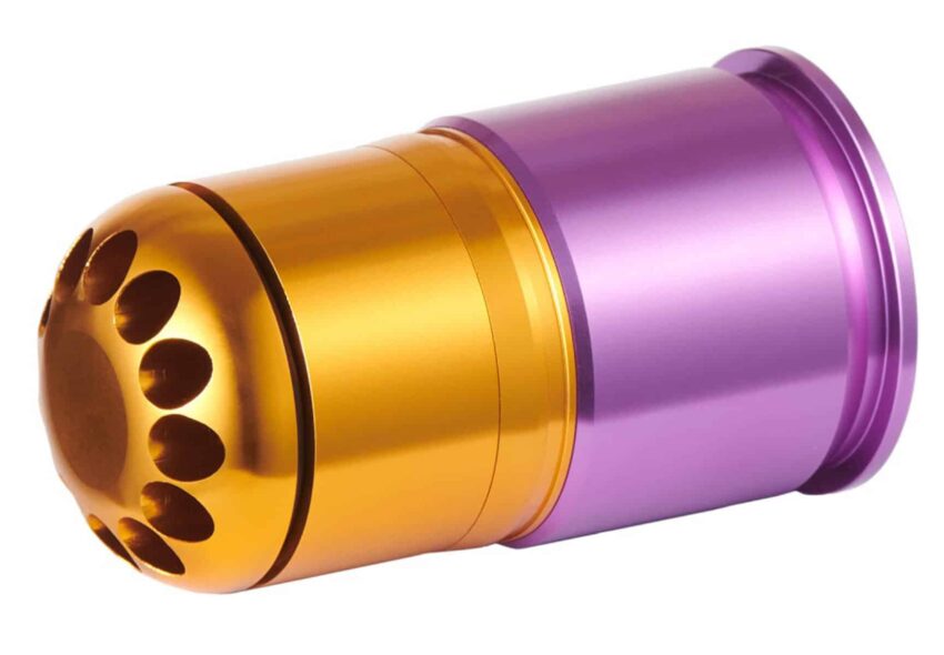 Grenade 40mm à gaz 60 BB’s Violet/Orange - Vue principale