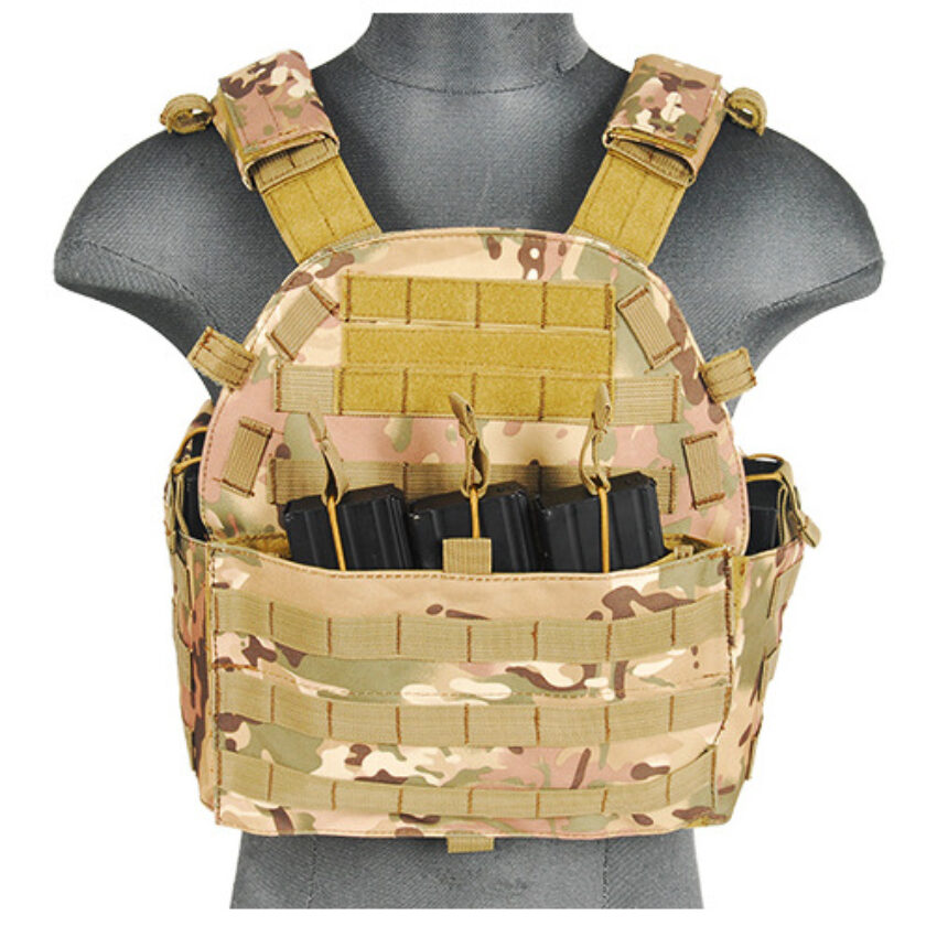 Veste Plate Carrier 1000D noire - Vue principale