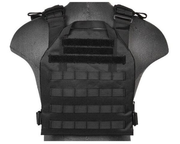 Gilet léger Plate carrier noir 1000D – Image 3